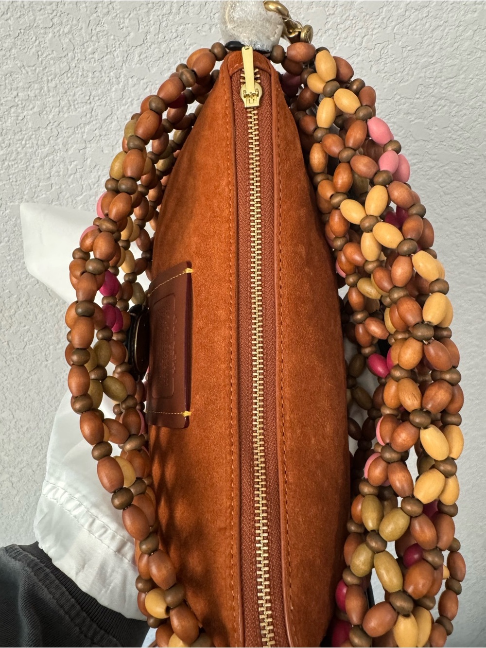 Coach Wooden Beaded Tabby NWT - Picture 7 of 8